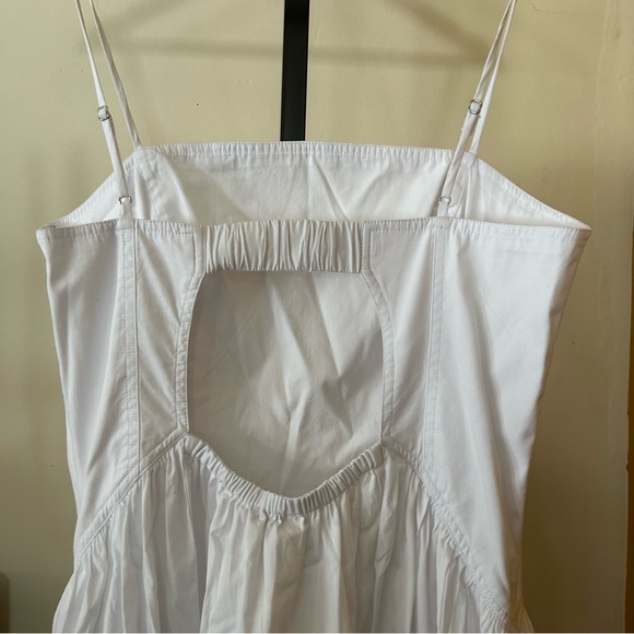 Madewell Seamed Poplin Maxi Dress Sundress 100% Cotton White $158 NWT‎ Size 12 - Picture 8 of 12